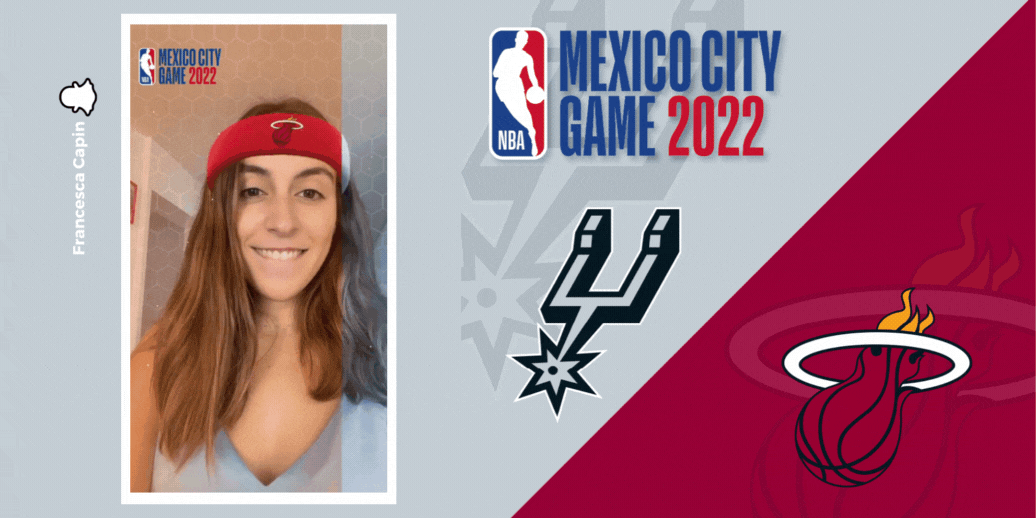 NBA Draft 2023 AR experience Francesca Capin Fran Capin Snapchat