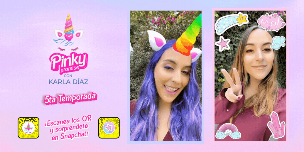 AR experiences for the 5th season of pinky promise podcast